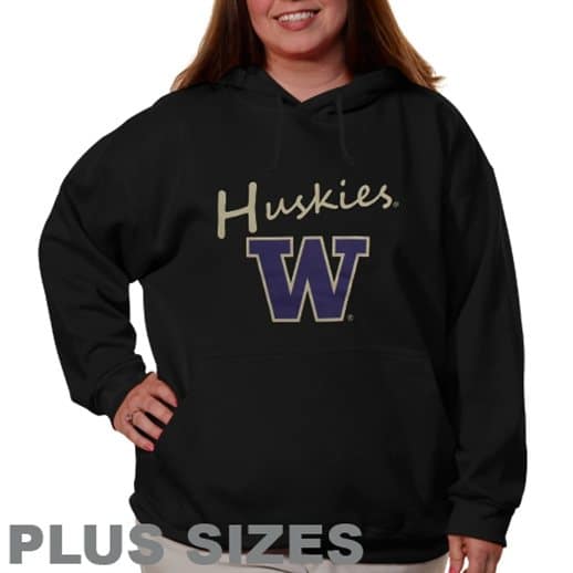 womens washington huskies hoodie, plus size washington huskies hoody, womens xxl 1x 3x 4x washington huskies shirts