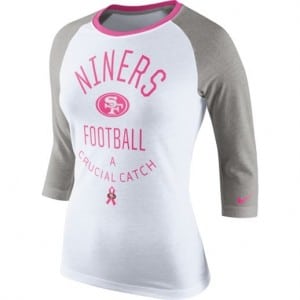 Women's plus size breast cancer shirt, 49ers plus size breast cancer shirt, womens xxl 1x 3x breast cancer nfl shirts