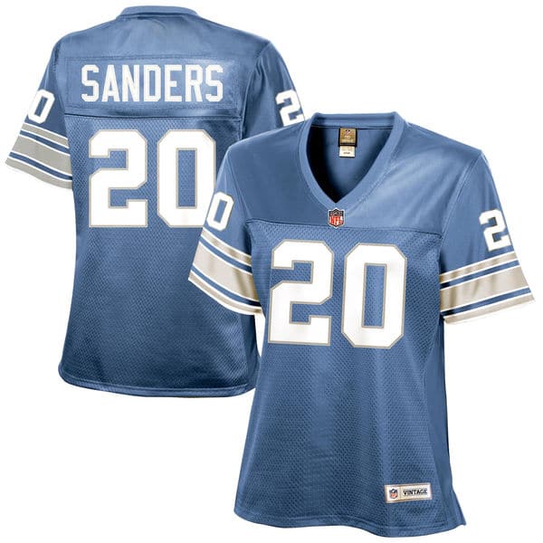 Womens detroit top lions jersey