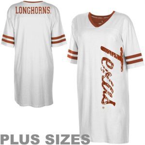 women's plus size texas longhorns nightgown, plus size texas longhorns tee, xxl 1x 3x 4x texas longhorns apparel