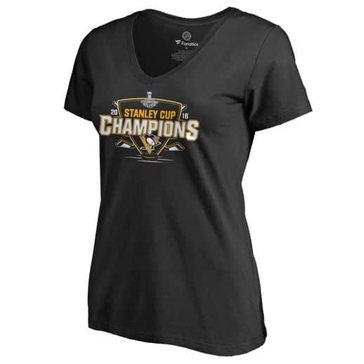 pittsburgh penguins plus size t-shirt, penguins stanley cup champions tee