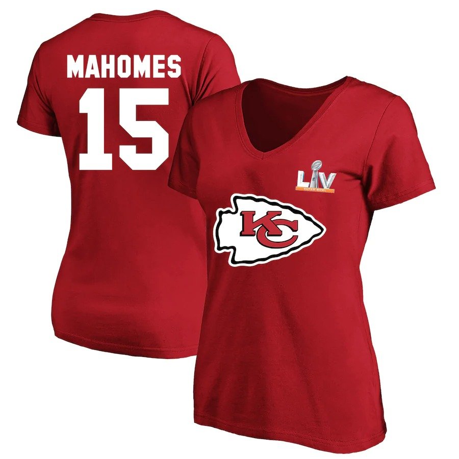 women plus size chiefs super bowl tee - patrick mahomes