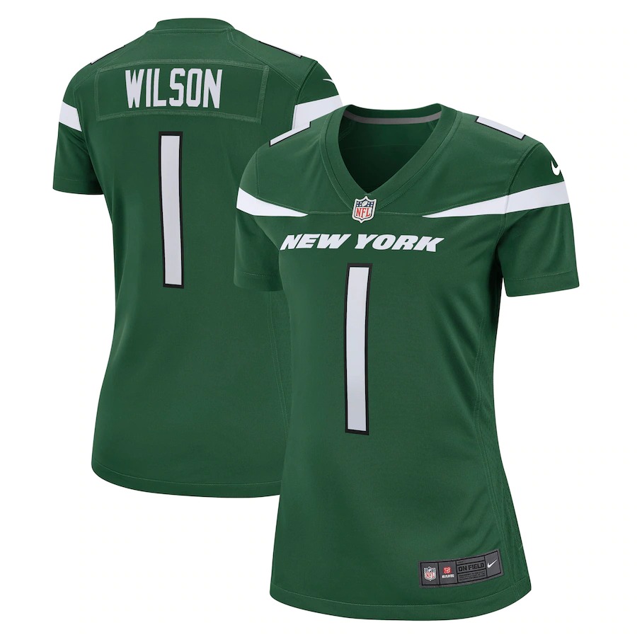 Women's Zach Wilson Jersey - New York Jets Green Nike Uniform