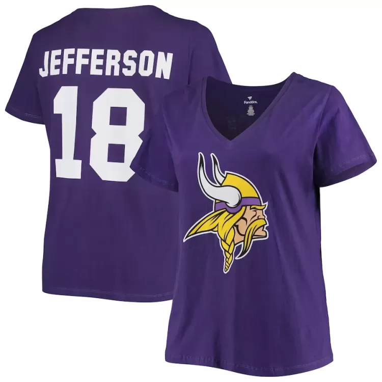 Plus Size Vikings Shirt - Jersey Style Tee